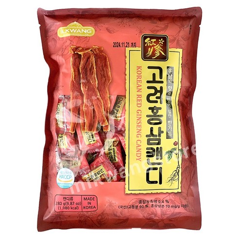 일광제과 고려홍삼캔디, 3개, 280g