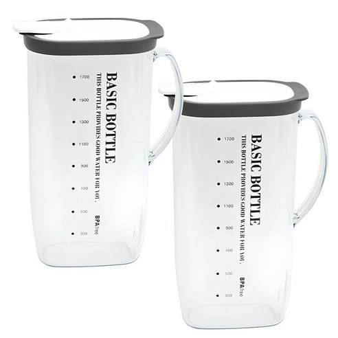 마이스타일 베이직T 물병, 그레이, 2L, 2개