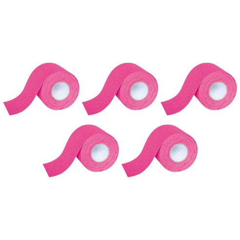 눕눕 근육 테이핑 스포츠 테이프 세트, 핑크