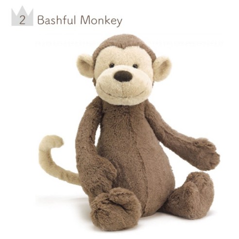 Jellycat 젤리캣 애착인형 베이비 S M 사이즈, Bashful Monkey