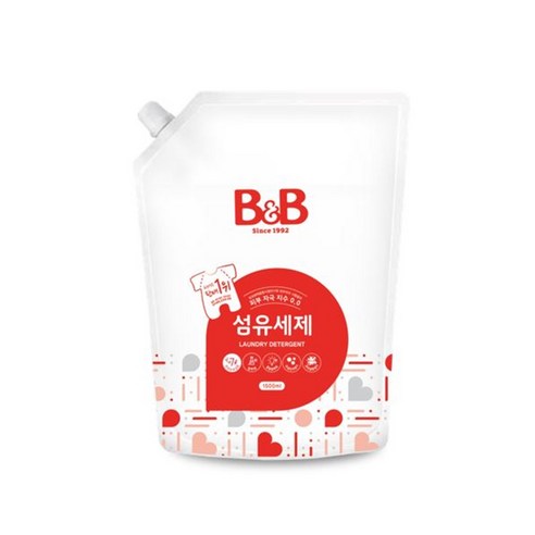 비앤비 유아세탁세제 1800ml, 1.8L, 1개 
세탁세제