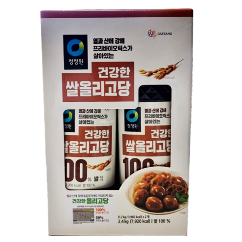 청정원 쌀올리고당, 1.2kg, 2개