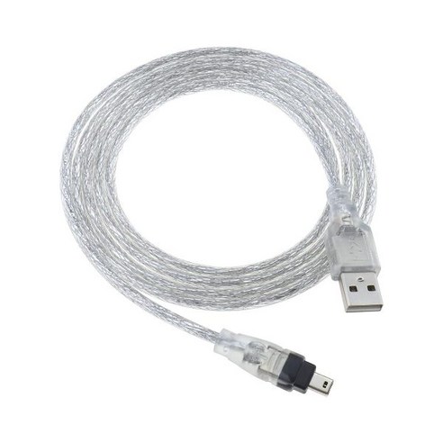 ECSiNG USB Male to Firewire IEEE 13944 핀 iLink 어댑터 코드 케이블 1.5m Sony DCR TRV75E DV 액세서리와 호환