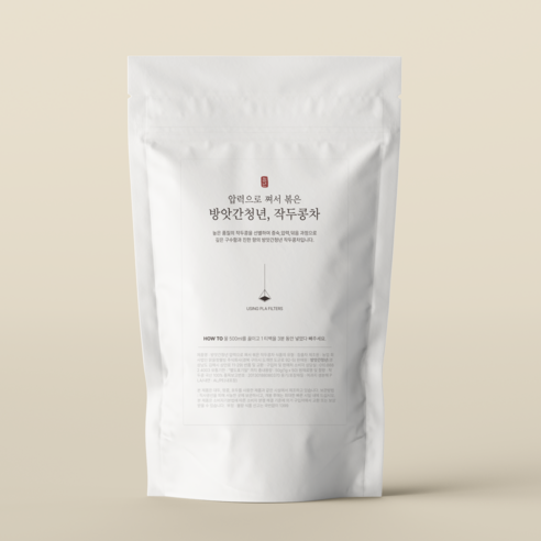 향긋한 구수함으로 건강을 채우는 방앗간청년 작두콩차 삼각티백