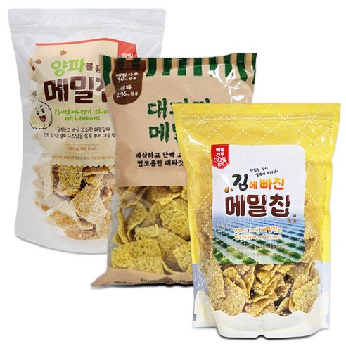 메밀칩 양파160g+대파160g+김160g