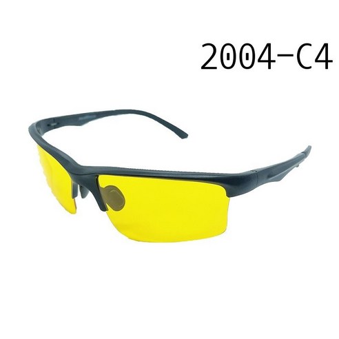 자전거 라이딩 안경 무테 대경면 라이딩 안경 현채 야외 패션 대기 운동 선글라스, 2004-C4 옐로우