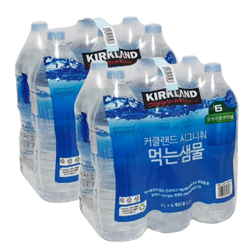 코스트코 KIRKLAND 먹는샘물 2L, 12개