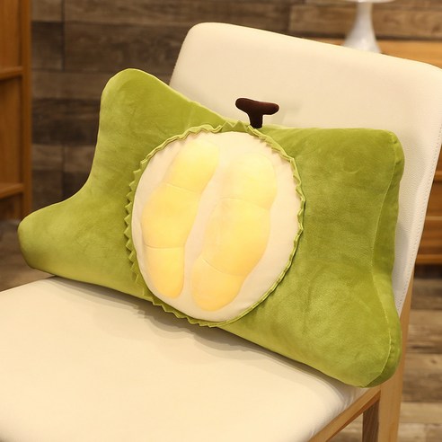 리얼 목베개 베개 극세사 메모리폼 목베, 두리안 허리 지지대, 작은베개(22cm)
