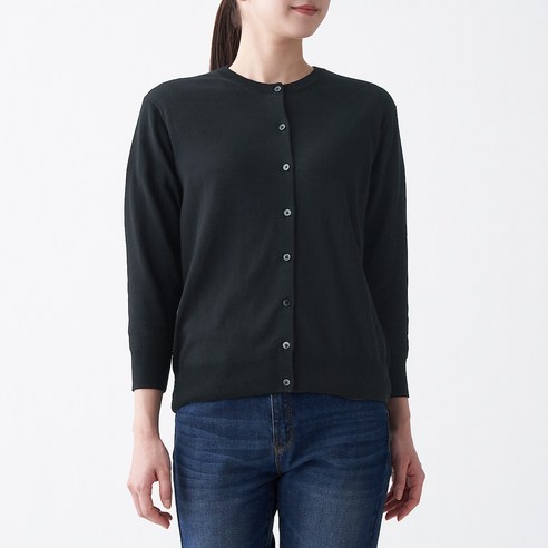 무인양품 MUJI 여성 UV컷 크루넥 가디건 BAD51A1S