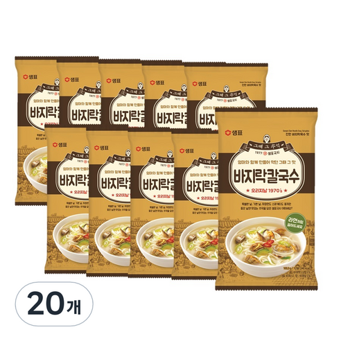 샘표 바지락 칼국수, 200개, 100.3g