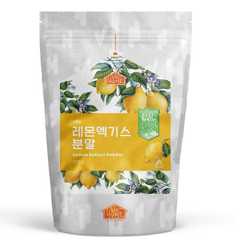 건강한우리집비옴 USA 레몬 엑기스 분말, 1개, 300g