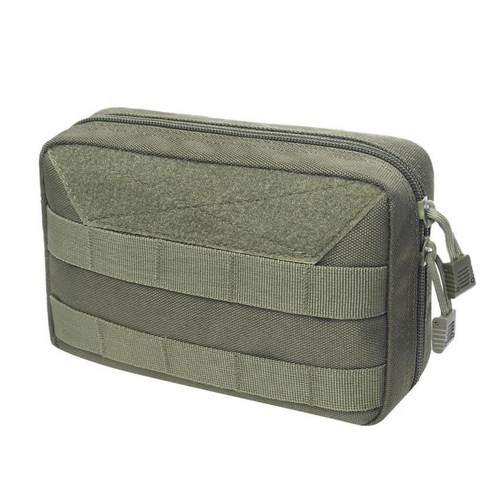 1000D 나일론 경량 모듈러 MOLLE 소형 유틸리티 파우치 액세서리 백, 7.9x5.1x2.8 인치, 녹색