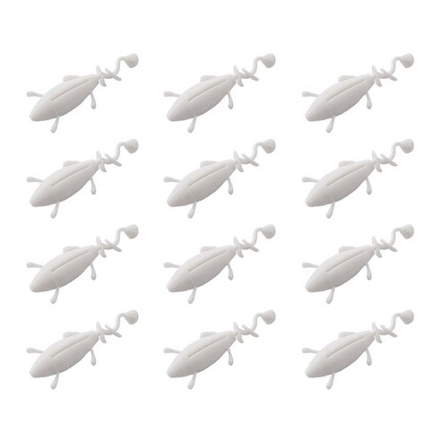 SUNMILE 낚시 미끼 세트 담수 해수 미끼 미끼 인공 생체 공학 소프트 웜 소프트 미끼 11G / 9cm 화이트, 하나, 보여진 바와 같이
