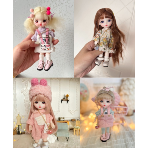 구체관절인형 16cm 풀세트 포켓사이즈 구관인형 1/8 11종세트 선택가능 장식용 선물용, 010, 1개