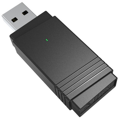 Retemporel EZCast 1200M 듀얼 밴드 USB3.0 무선 네트워크 카드는 BT5.0 블루투스 MIMO 다기능 11AC+5.8G+2.4G를 지원합니다., 1개, 검은 색