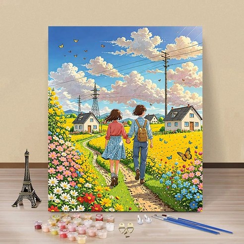 DIY 명화그리기 유화 그림 그리기 아크릴화 30*40cm, 03타입, 1개