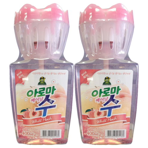 산도깨비 아로마 수 방향제 400ml 피치향 거실 주방 냄새제거 화장실 욕실, 과일/트로피칼향, 3개