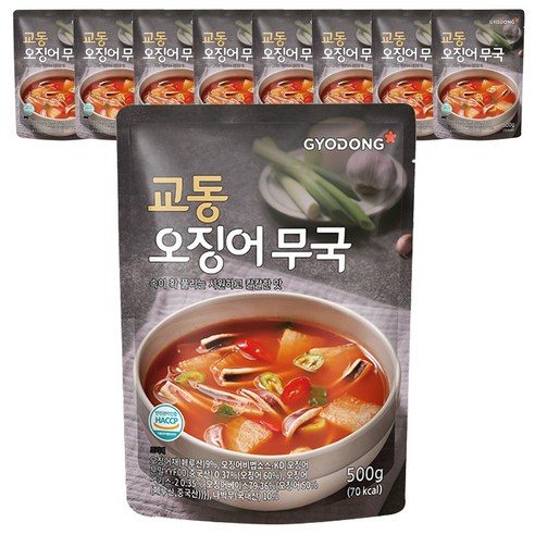 교동식품 오징어무국, 500g, 9개