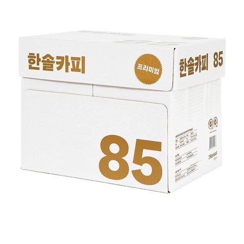 한솔 프리미엄 복사용지 A4-85g, 2500매 1박스