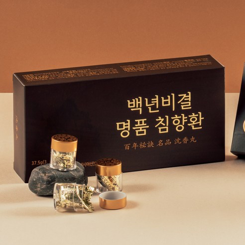 명품 침향환 침향단 침향원 효능 실속형 10환 1박스, 37.5g, 1개