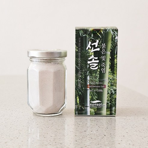 선솔죽염 붉은빛 죽염 분말 110g (맑고 깨끗한 자죽염), 1개