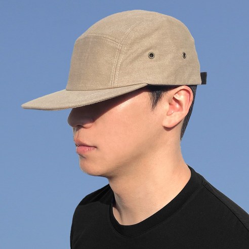 62cm 빅사이즈 코튼 캠프캡 3컬러 대두 모자 깊은 남자 봄 여름, BLACK, Big Cotton Camp Cap