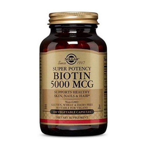 솔가 슈퍼 포텐시 비오틴 5000mcg 베지터블 캡슐, 100정, 1개