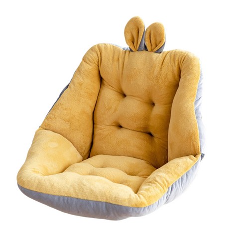 실내 옥외 안뜰 정원 의자를 위한 두꺼운 계란 의자 방석, 옐로우, PP 면화