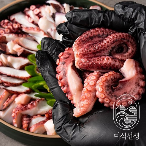 자연산 튼실한 데친 자숙 문어 다리 손질 미식선생 술안주, 1개
