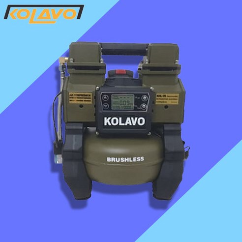 콜라보 콤프레샤 무선 타입 KOLAVO 2마력 충전 콤프레샤 무오일 저소음 콤프레샤 (마끼다 디월트 보쉬 밀워키 배터리), 옵션3. 충전 KOL-MA25, 1개