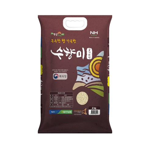 수향미 4kg x 2/ 발안농협/ 2025년햅쌀/ 골든퀸 3호/ 경기도 화성시 대표브랜드