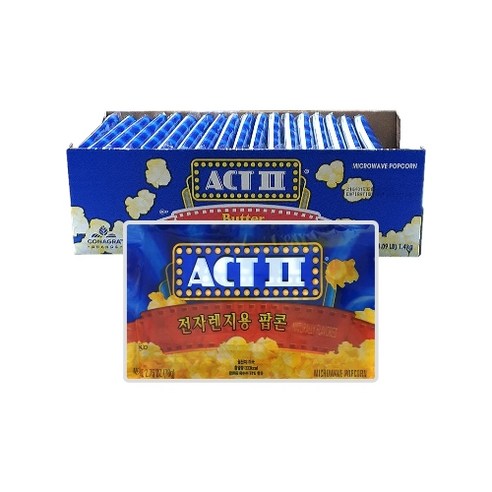 액트투 팝콘 버터맛 234g x 2개 액트투 팝콘 버터맛 234g x 2개