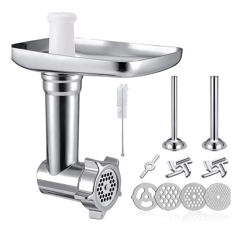 노 브랜드 KitchenAid 스탠드 믹서용 고기 분쇄기 부착 소시지 스터퍼 액세서리 모든 금속 민서