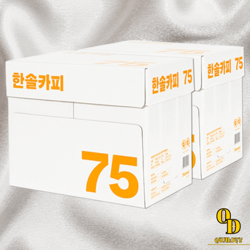 A4용지 한솔카피 A4 복사용지 75g 2박스 5000매