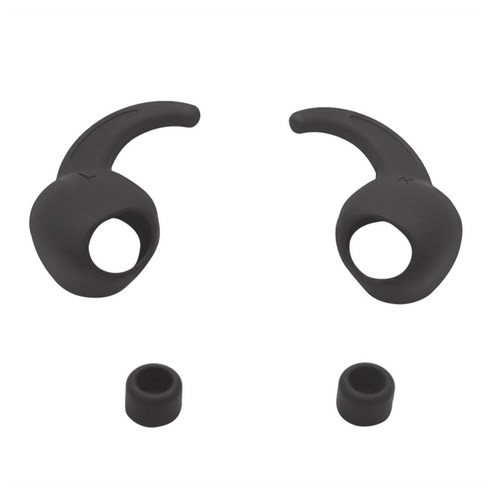 Beats Studio Buds Wireless Eorbud 커버 Earhooks Eartips Protective Sleeve, 검은색