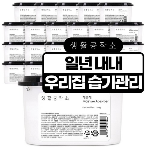 생활공작소 제습제, 250g, 24개