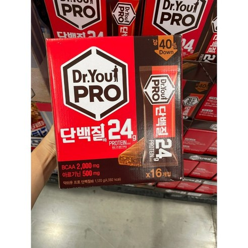 닥터유 프로 단백질바 1120g 다이어트바 코스트코 회사간식 에너지바 등산 초코바, 닥터유 프로 단백질바 1120g (70gx16), 1.12kg