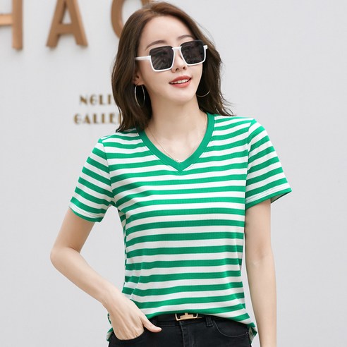 부드럽고 세련된 여성티셔츠, NEW 여성반팔티