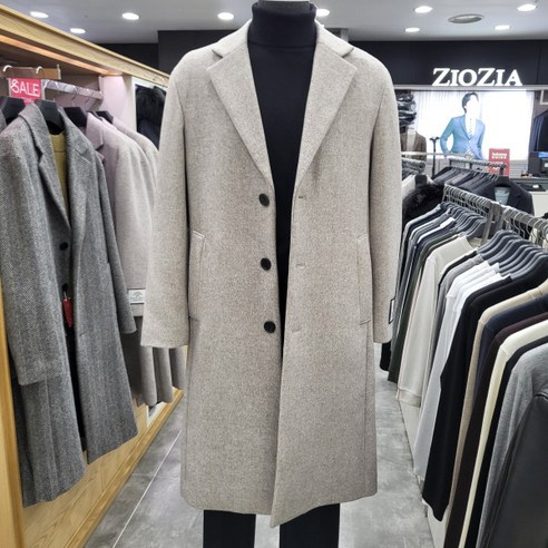 정품1000% 지오지아 남성 코트 남자 자켓 브랜드 24FW 캐시미어 혼방 세미오버 싱글 ABE4CG1103 LBE