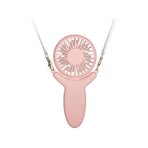 미니 선풍기 휴대용 목걸이 넥풍기 핸즈프리 넥밴드 디자인 빛 속도 조절 90° 접이식 손잡, orang