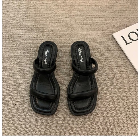 Z3JC 봄여름 플로피 트렌드 캔디 비치 슬리퍼 위에 플랫 토우 샌들 여성