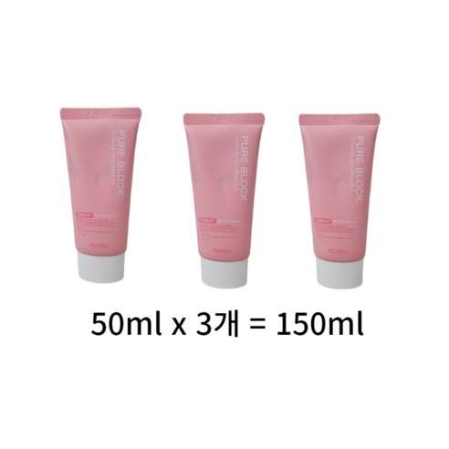 어퓨 퓨어 블록 톤업 선베이스 이엑스 SPF50+ PA+++, 150ml, 2개