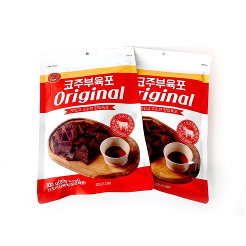 코주부 오리지널 한입육포 300g x 2p, 600g, 1세트