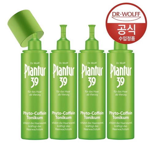 플란투어39 파이토 카페인 헤어토닉, 200ml, 4개
