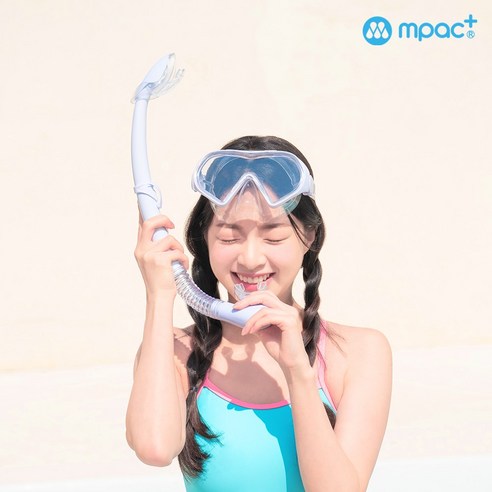 엠팩플러스 스노클세트SS, 블루