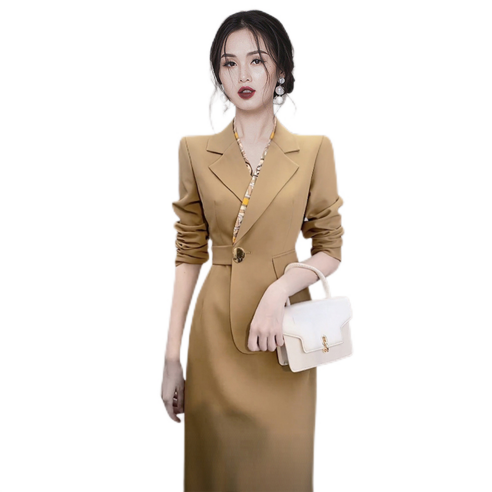 셀럽당 여성 패션 정장 스커트 봄가을 원피스C04785