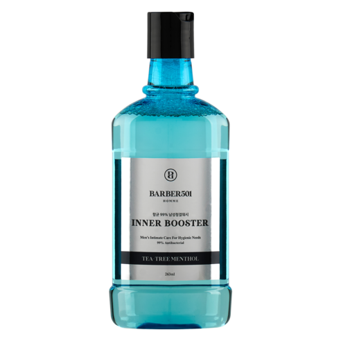 바버501 이너 부스터 남성 청결제 티트리 멘톨, 263ml, 3개