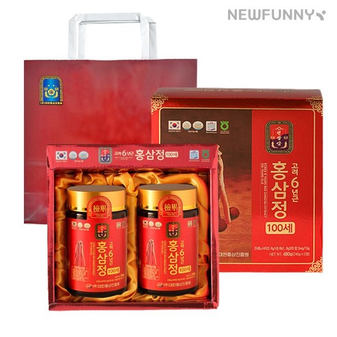 고형분60% 고함량 홍삼정 6년근홍삼정 진세노이드 홍삼엑기스, 2개, 240g