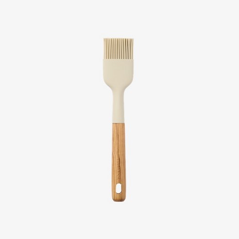 트루쿡 이탈리아산 올리브 실리콘 조리도구 브러쉬, 1개, 베이지