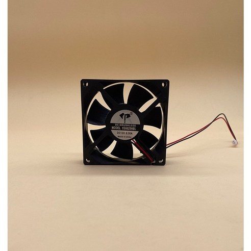 8025 DC24V 쿨링팬 저소음 투볼베어링 냉각팬 2핀 A102, 2개